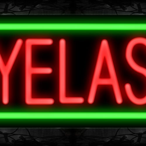 Image of Eyelash With Border Neon Sign
