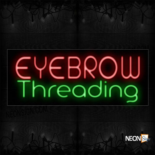 Image of Eyebrow Threading Neon Sign