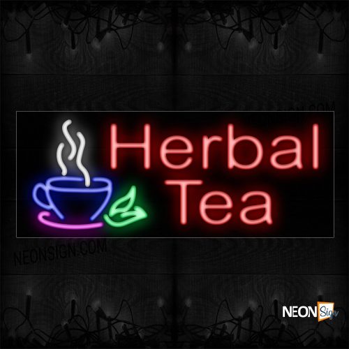 Image of Herbal Tea With Cup Neon Sign