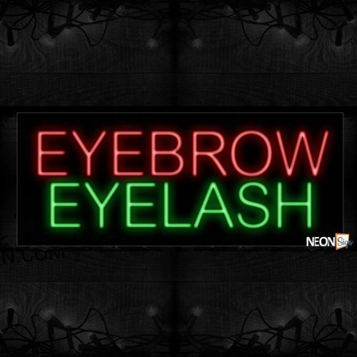 Image of Eyebrow Eyelash Neon Sign