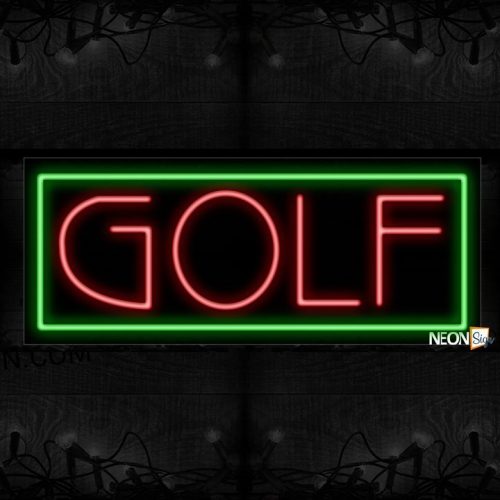 Image of Golf With Border Neon Sign