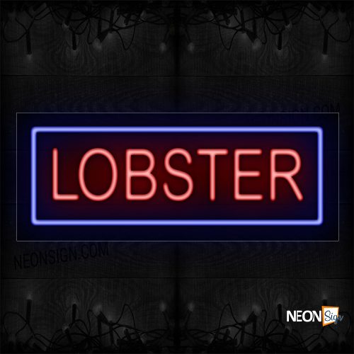 Image of Lobsters With Border Neon Sign