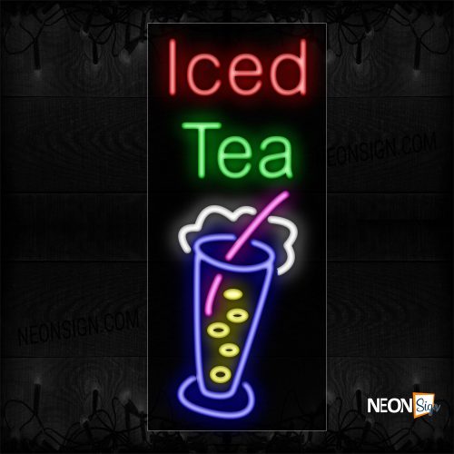 Image of Iced Tea With Logo Neon Sign