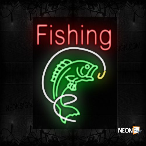 Image of Fishing With Logo Neon Sign