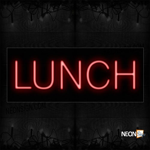 Image of Lunch In Red Neon Sign