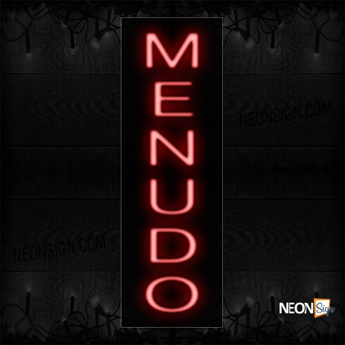 Image of Menudo In Red (Vertical) Neon Sign