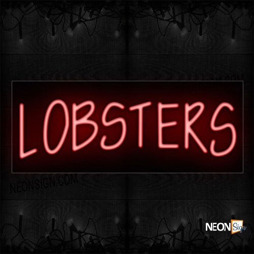 Image of Lobsters In Red Neon Sign