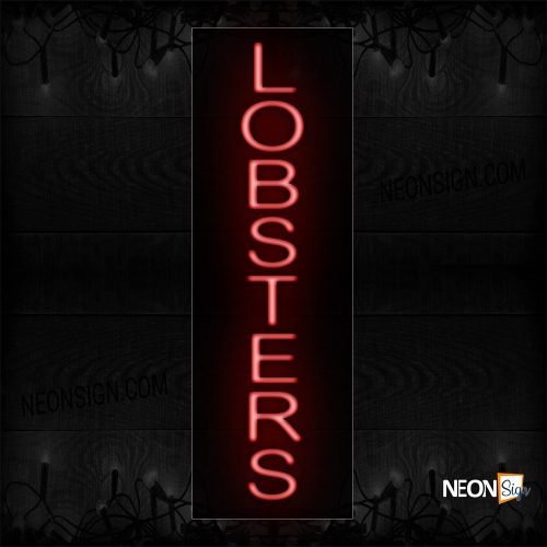 Image of Lobsters In Red (Vertical) Neon Sign