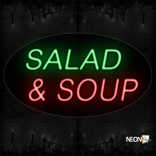 Image of Salad And Soup Neon Sign
