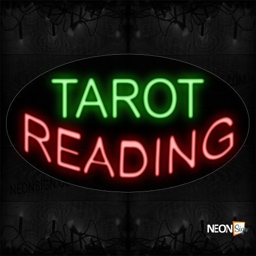 Image of 14307 Tarot Reading Neon Sign_17x30 Black Backing