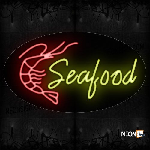 Image of Seafood With Logo Neon Sign