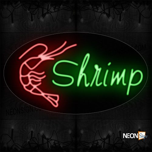 Image of Shrimp And Logo Neon Sign