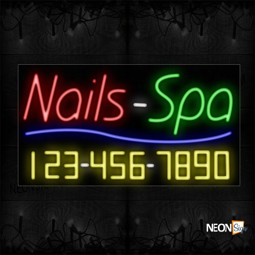 Image of Nails - Spa With Contact No Neon Sign