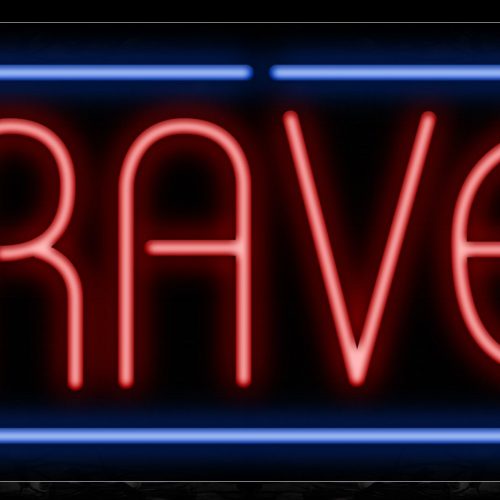 Image of Travel With Border Neon Sign