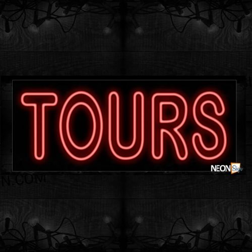 Image of Double Stroke Tours In Red Neon Sign