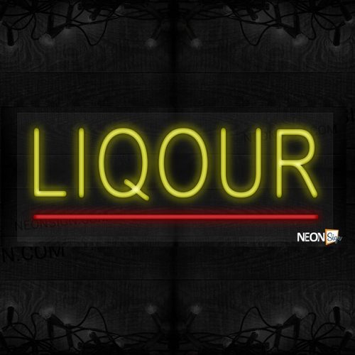 Image of Liquor with red line LED Flex
