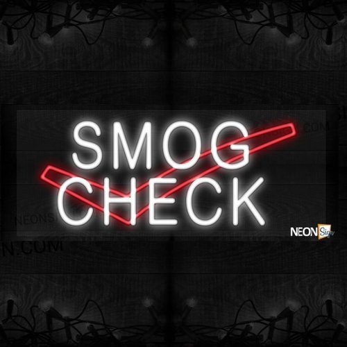 Image of Smog Check with logo LED Flex