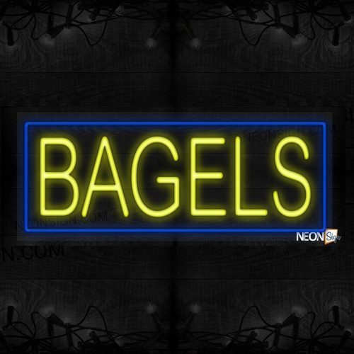 Image of Bagels with blue border LED Flex