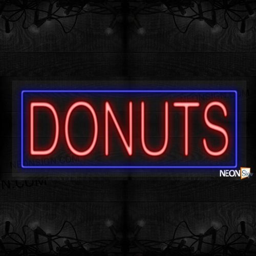Image of Donuts with blue border LED Flex