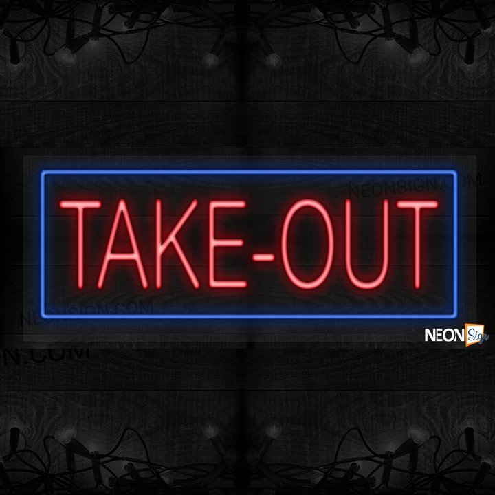 Image of Take-out with blue border LED Flex