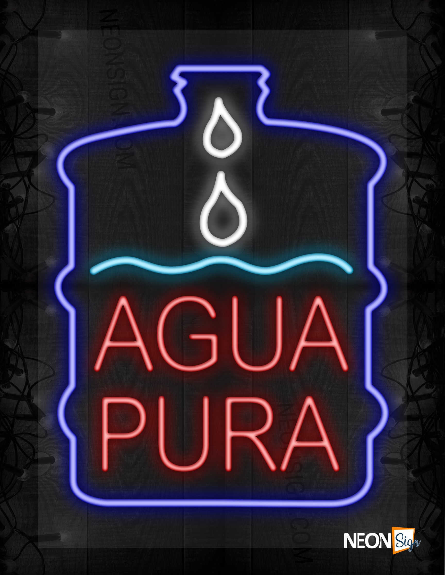 Image of Bottled Agua Pura LED Flex