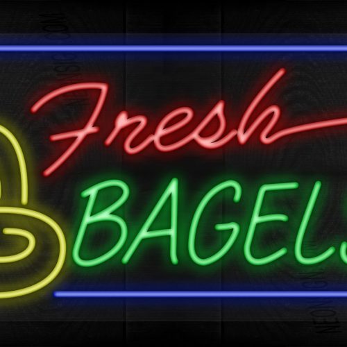 Image of Fresh Bagels with border LED Flex
