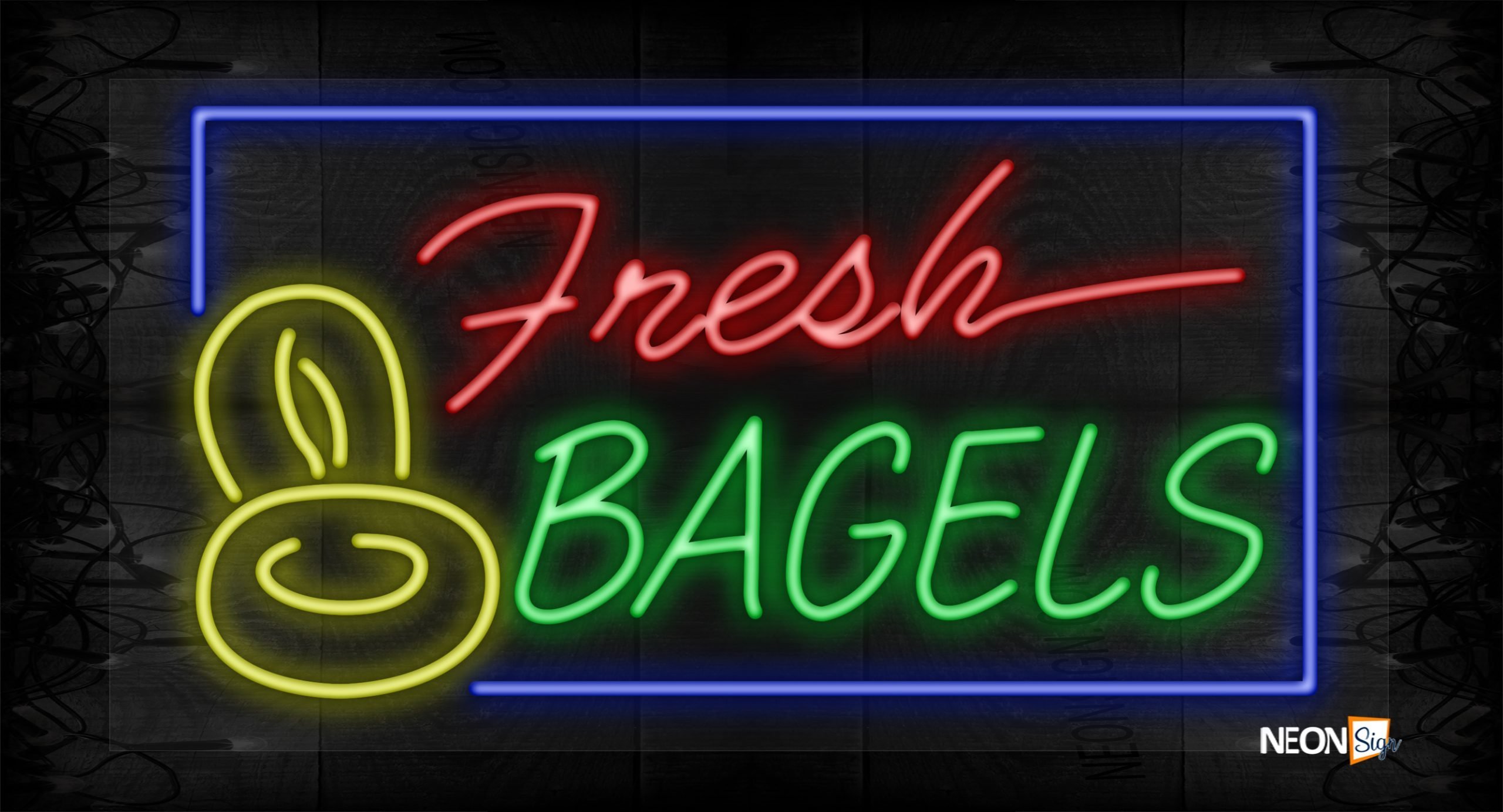 Image of Fresh Bagels with border LED Flex