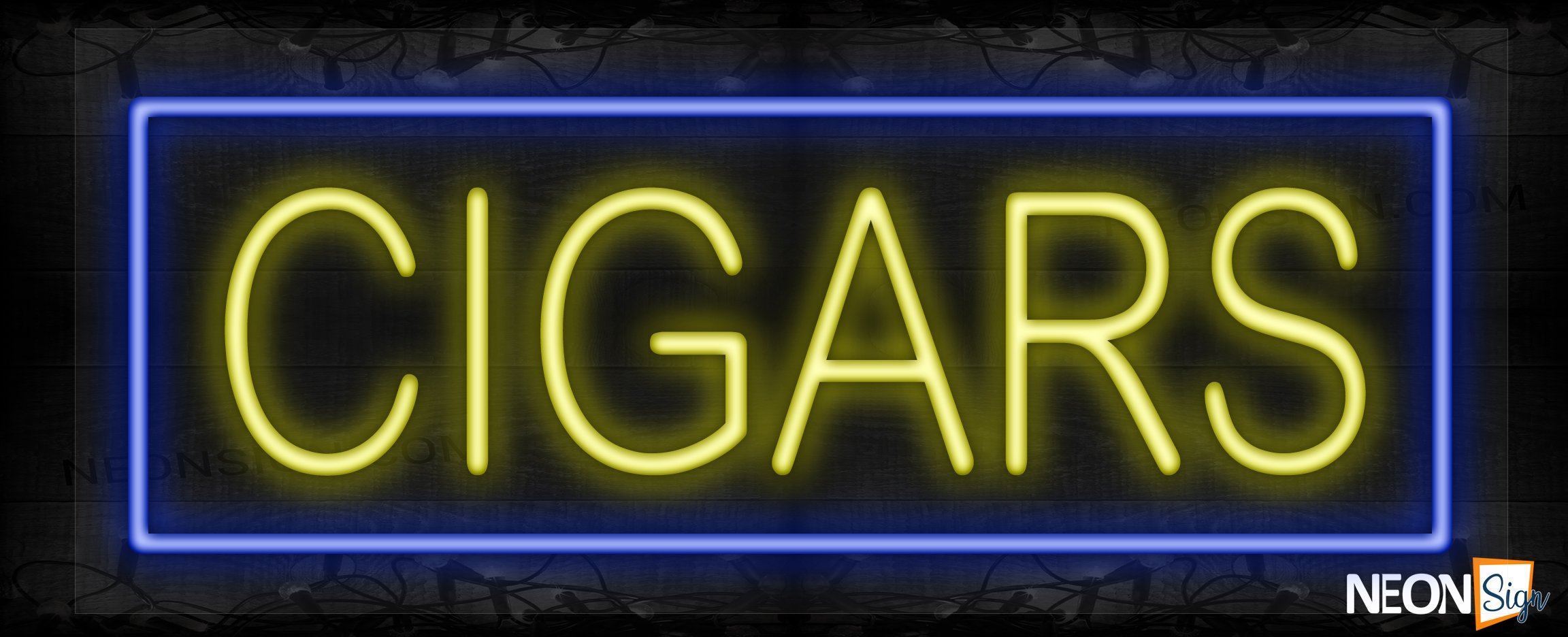 Image of Cigars with blue border LED Flex
