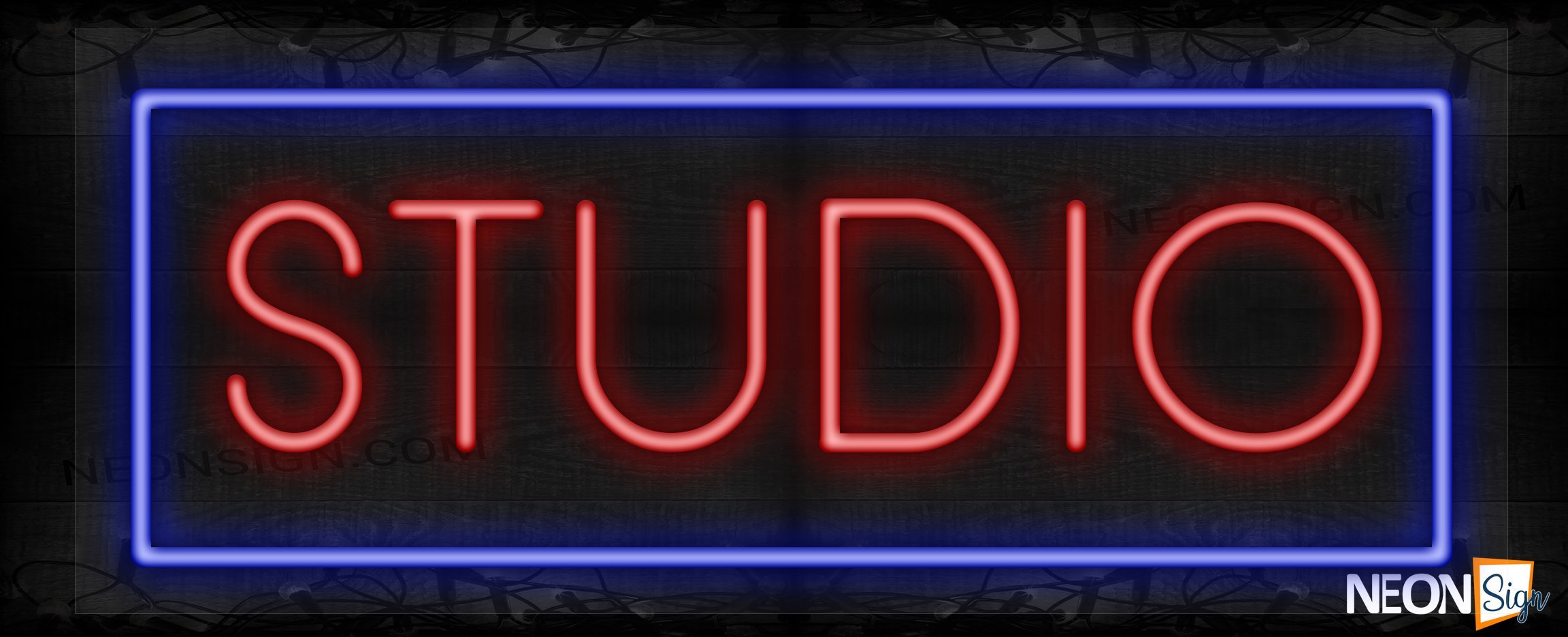 Image of Studio with blue border LED Flex