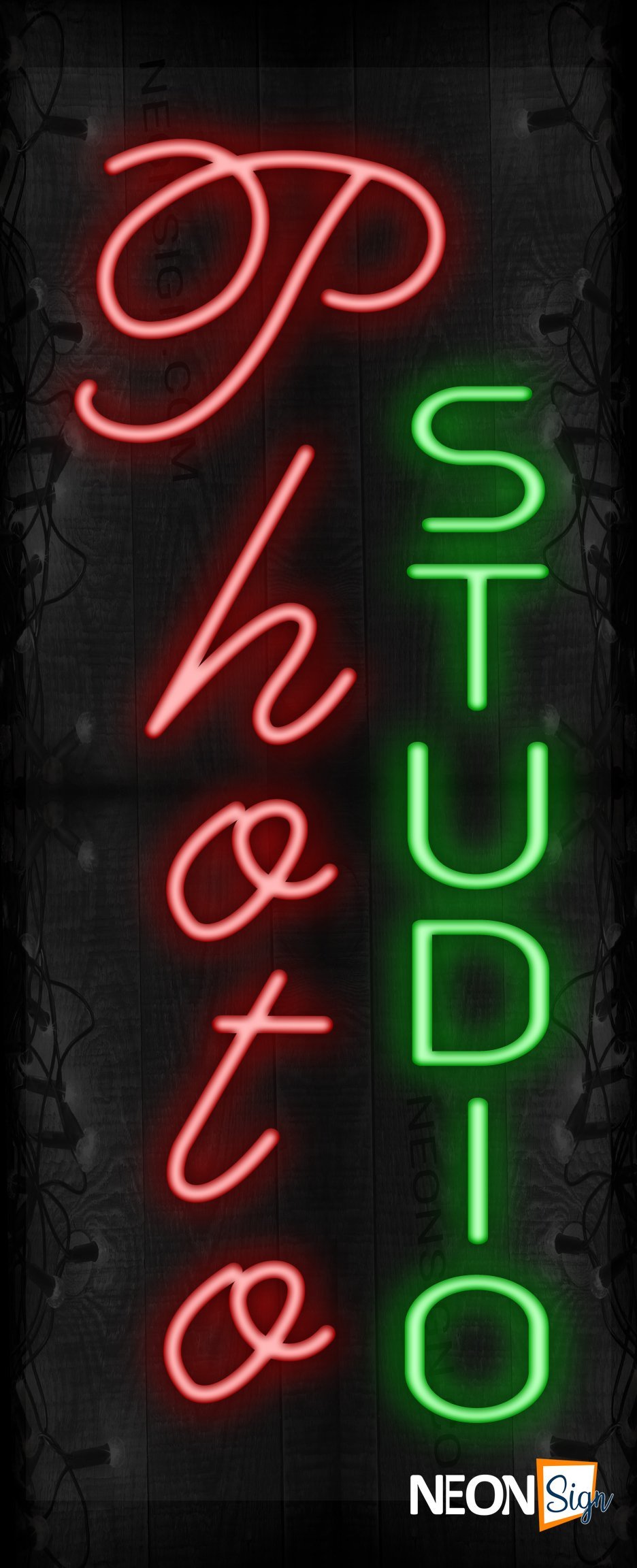 Image of Photo Studio LED Sign (Vertical)