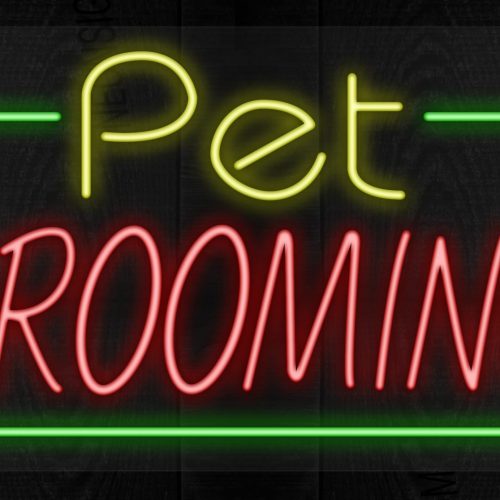 Image of Pet Grooming with green border