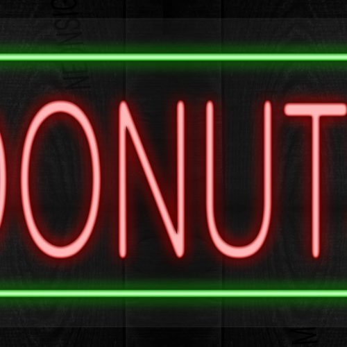 Image of Donuts with green border LED Flex