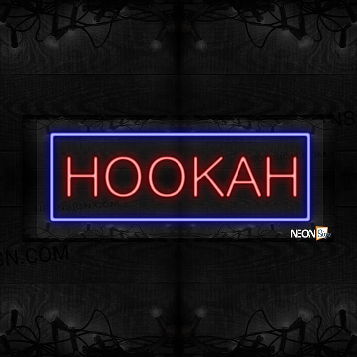 Image of Hookah with blue border LED Flex
