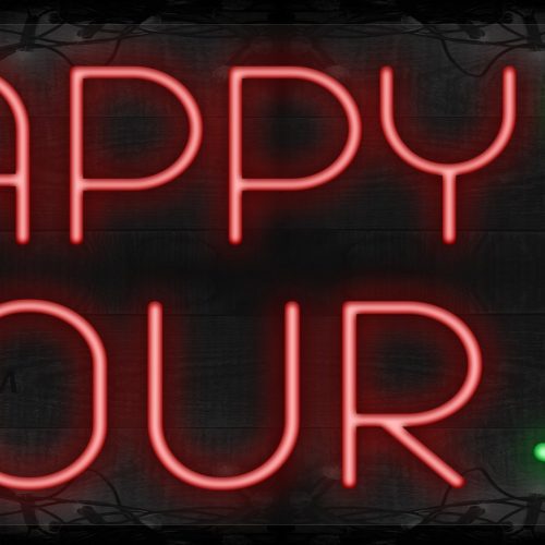 Image of Happy Hour with logo LED Flex