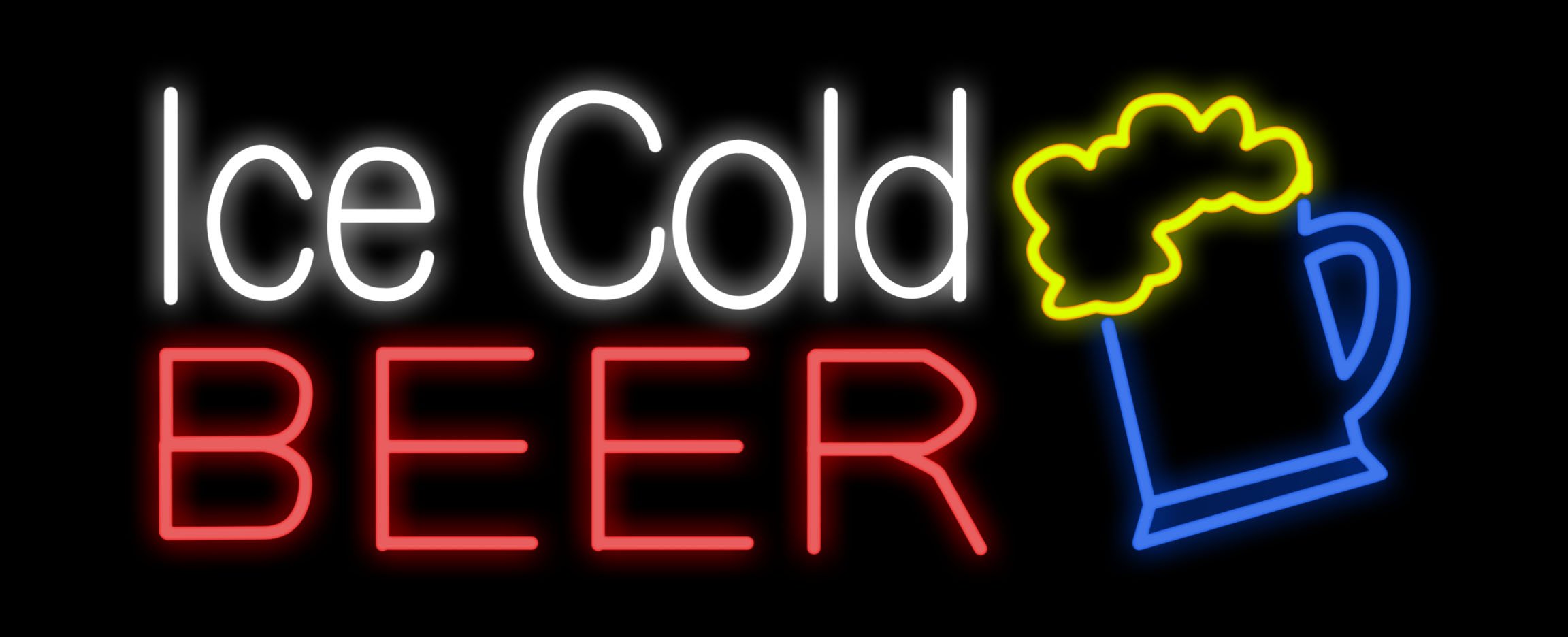 Image of Ice cold Beer with mug LED Flex