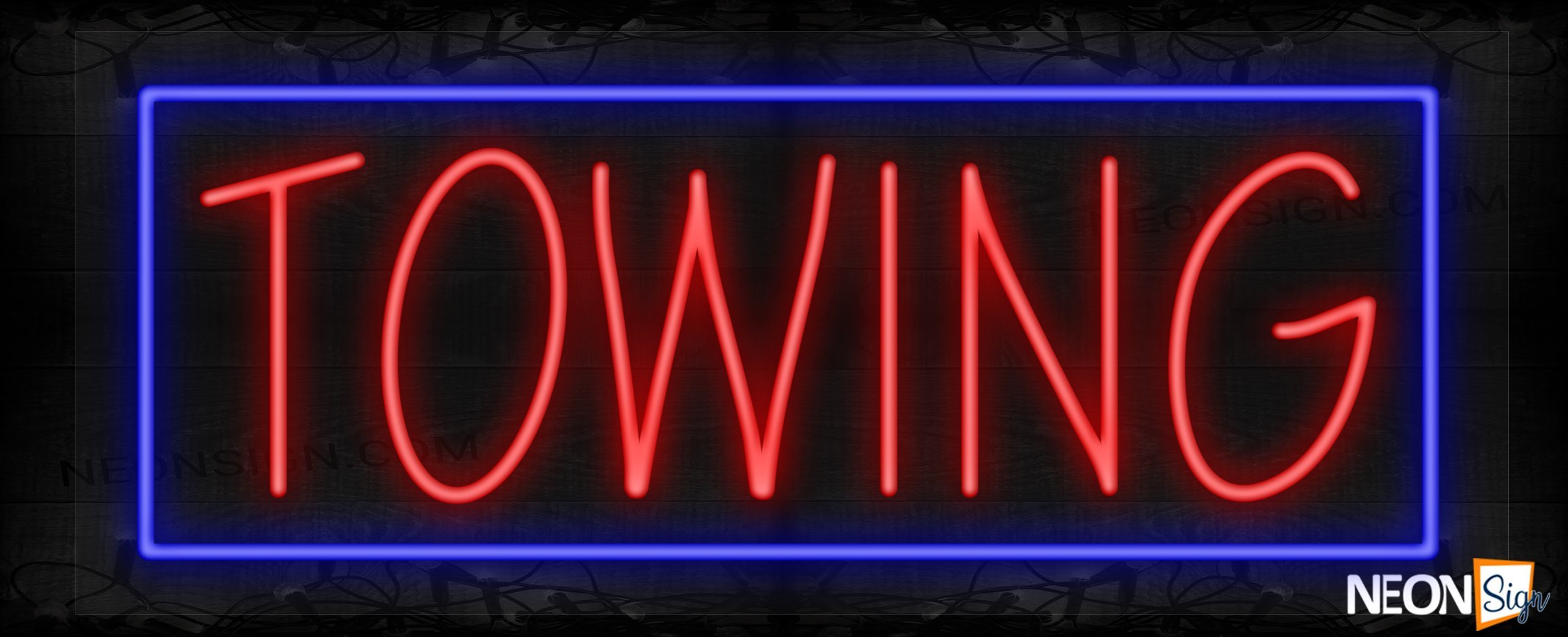 Image of Towing with Blue Border LED Flex