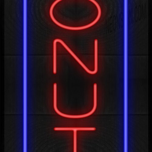Image of Vertical Donuts with Blue Border LED Flex