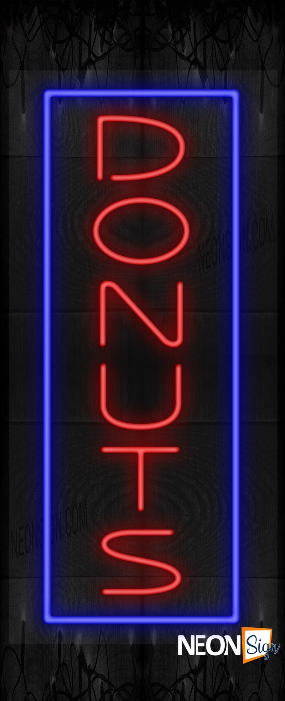 Image of Vertical Donuts with Blue Border LED Flex