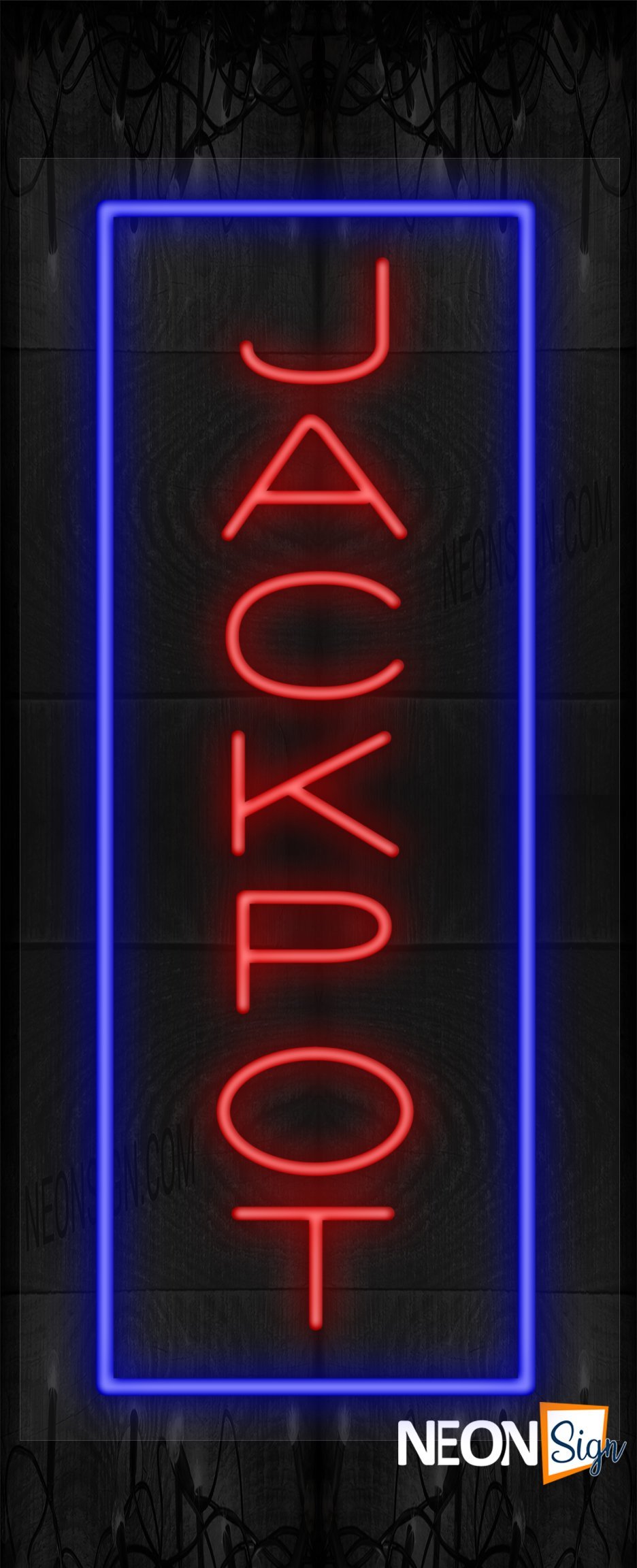 Image of Vertical Jackpot with Blue Border LED Flex