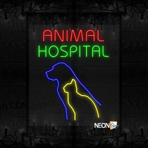 Image of Animal Hospital with Cat and Dog LED Flex