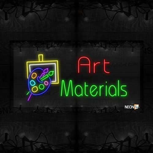Image of Art Materials with Canvas and LED Flex