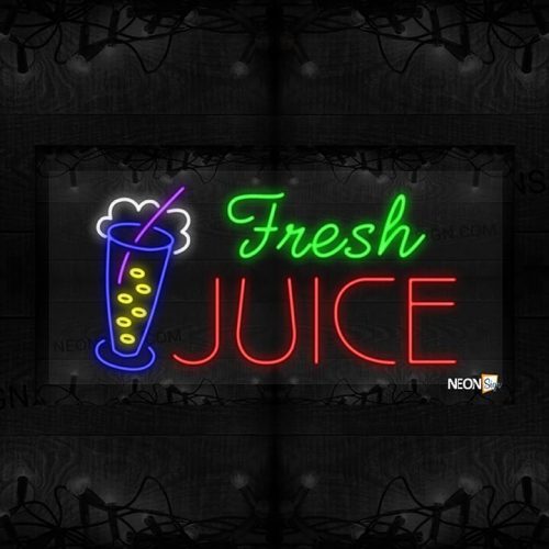 Image of Fresh Juice with a Glass of Juice LED Flex