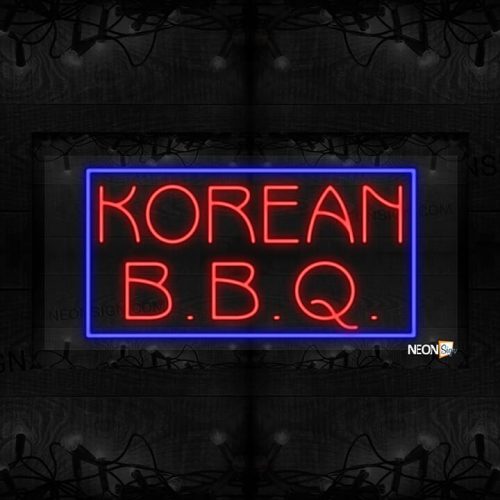 Image of Korean BBQ with Blue Border LED Flex
