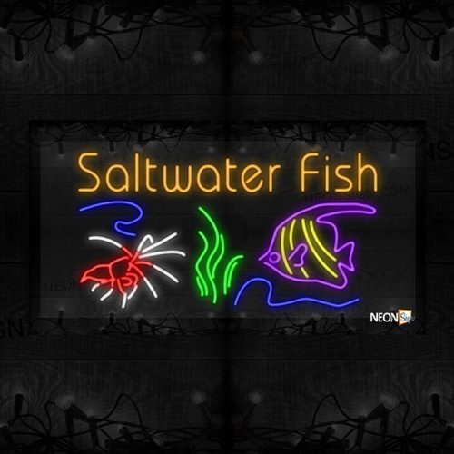Image of Saltwater Fish with Fish, Seaweed and Crab LED Flex