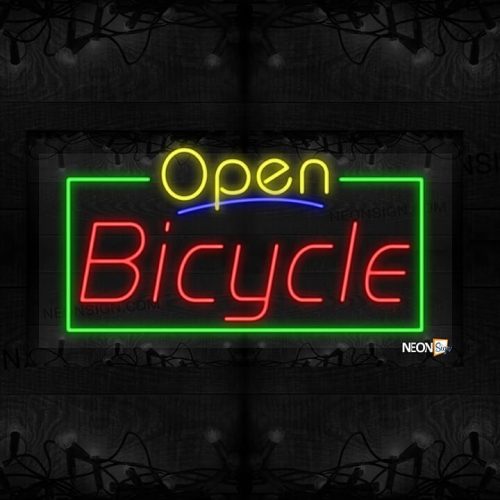 Image of Open Bicycle with Green Border LED Flex