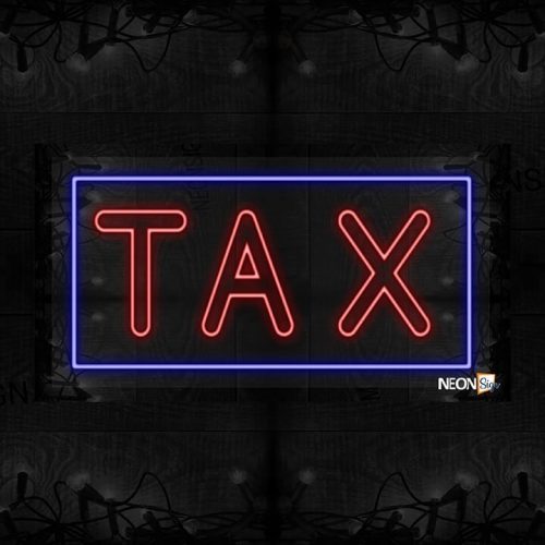 Double stroke TAX with blue border LED Flex
