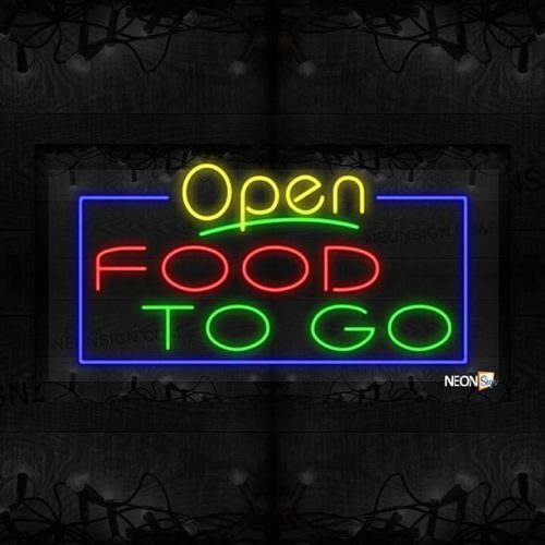 Open Food to Go with Blue Border LED Flex