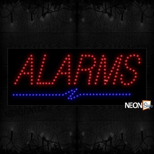 Alarms With Blue Line LED Bulb