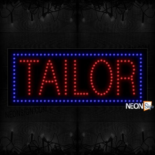 Tailor With Blue Border LED Bulb