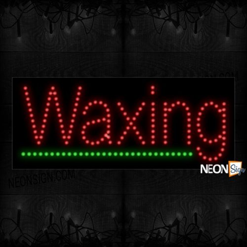 Waxing With Green Underline LED Bulb